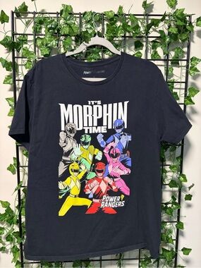 Power Ranger Multi-Color Team Graphic Tee - Black